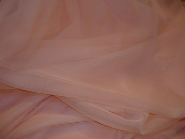 Púder színű voile függöny